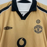 2001/02 MANCHESTER UNITED BECKHAM #7 *CENTENARY* AWAY/THIRD SHIRT (M) UMBRO