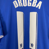 2011/12 CHELSEA DROGBA #11 HOME SHIRT (L) ADIDAS