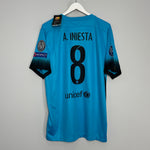 2015/16 BARCELONA INIESTA #8 *BNWT* C/L THIRD SHIRT (XL) NIKE