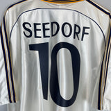 1998/00 REAL MADRID SEEDORF #10 HOME SHIRT (XL) ADIDAS