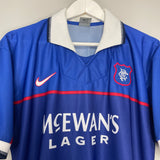 1997/99 RANGERS GASCOIGNE #8 HOME SHIRT (M) NIKE