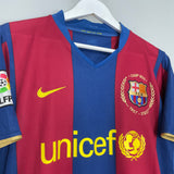 2007/08 BARCELONA RONALDINHO #10 HOME SHIRT (M) NIKE