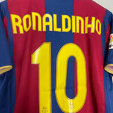 2007/08 BARCELONA RONALDINHO #10 HOME SHIRT (M) NIKE