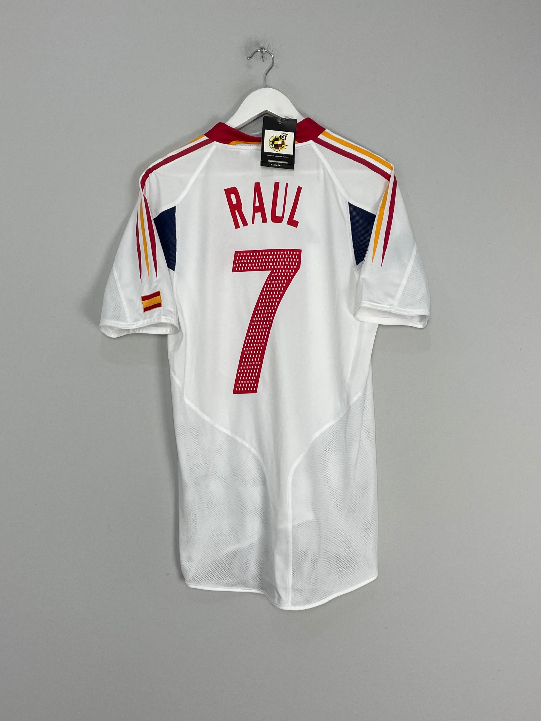 2004/06 SPAIN RAUL #7 *BNWT* AWAY SHIRT (S) ADIDAS