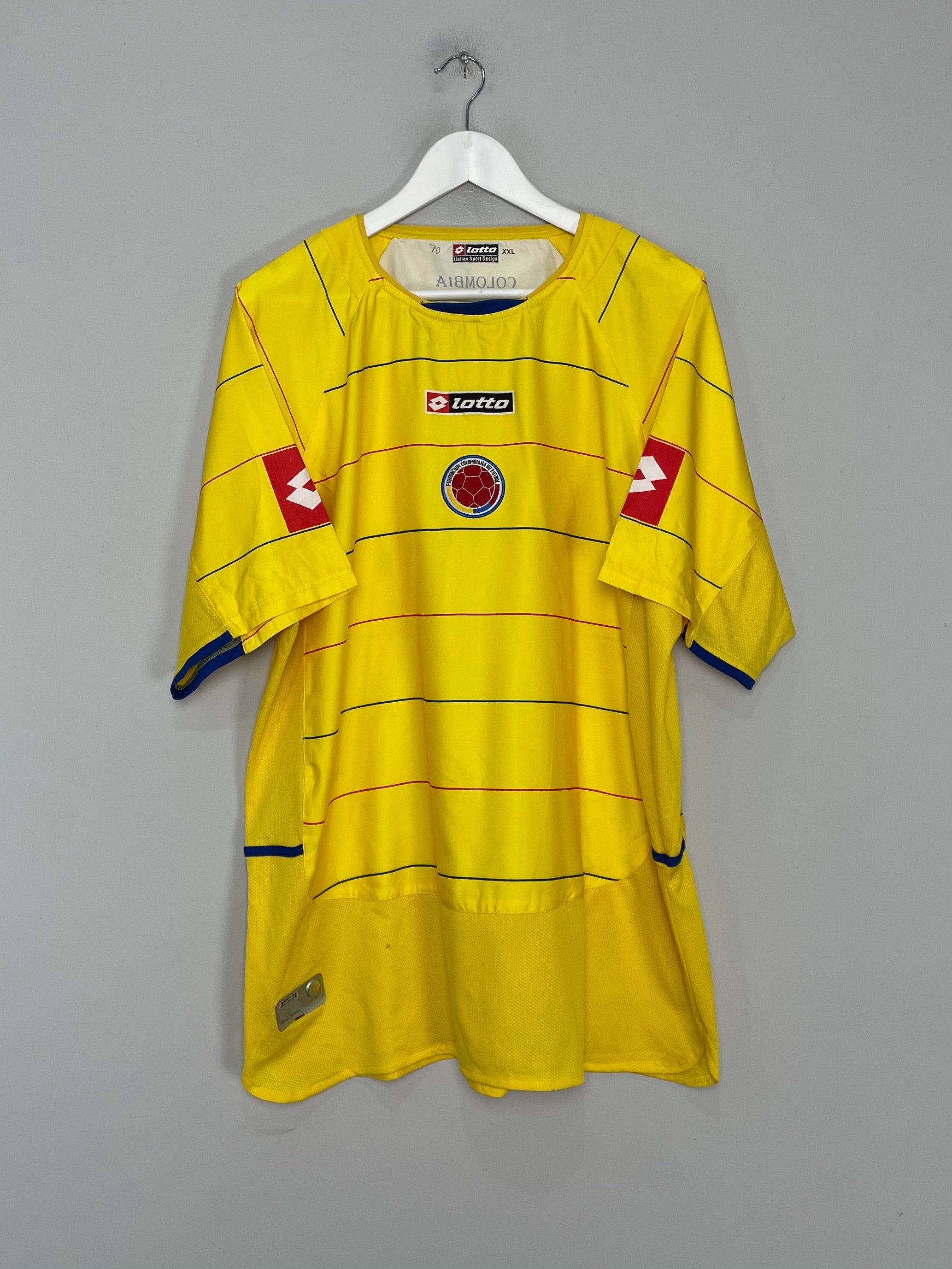 2004/06 COLOMBIA HOME SHIRT (XXL) LOTTO