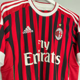 2011/12 AC MILAN IBRAHIMOVIC #11 HOME SHIRT (M) ADIDAS