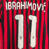 2011/12 AC MILAN IBRAHIMOVIC #11 HOME SHIRT (M) ADIDAS