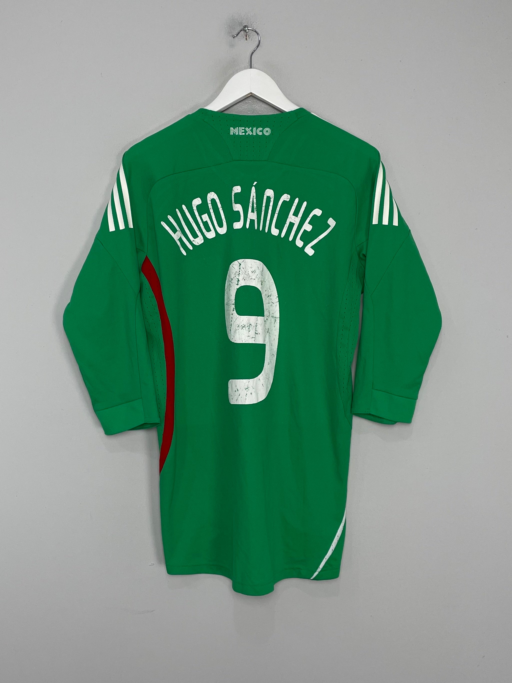 2008/10 MEXICO HUGO SANCHEZ #9 *PLAYER ISSUE* HOME SHIRT (L) ADIDAS