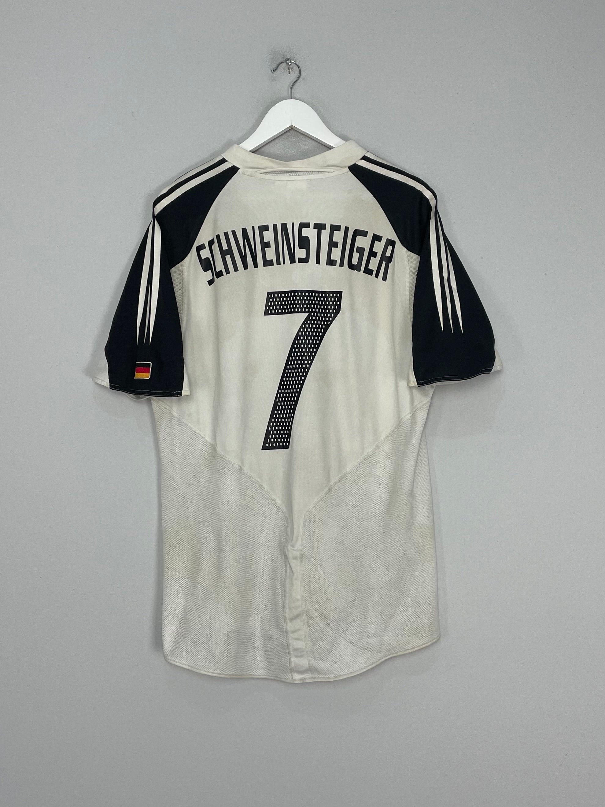 2004/05 GERMANY SCHWEINSTEIGER #7 HOME SHIRT (L) ADIDAS