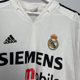 2004/05 REAL MADRID BECKHAM #23 L/S HOME SHIRT (M) ADIDAS