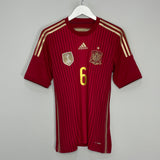 2013/15 SPAIN A.INIESTA #6 HOME SHIRT (S) ADIDAS