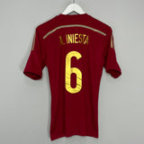 2013/15 SPAIN A.INIESTA #6 HOME SHIRT (S) ADIDAS