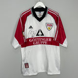 1998/99 STUTTGART BOBIC #11 *SIGNED* HOME SHIRT (XL) ADIDAS