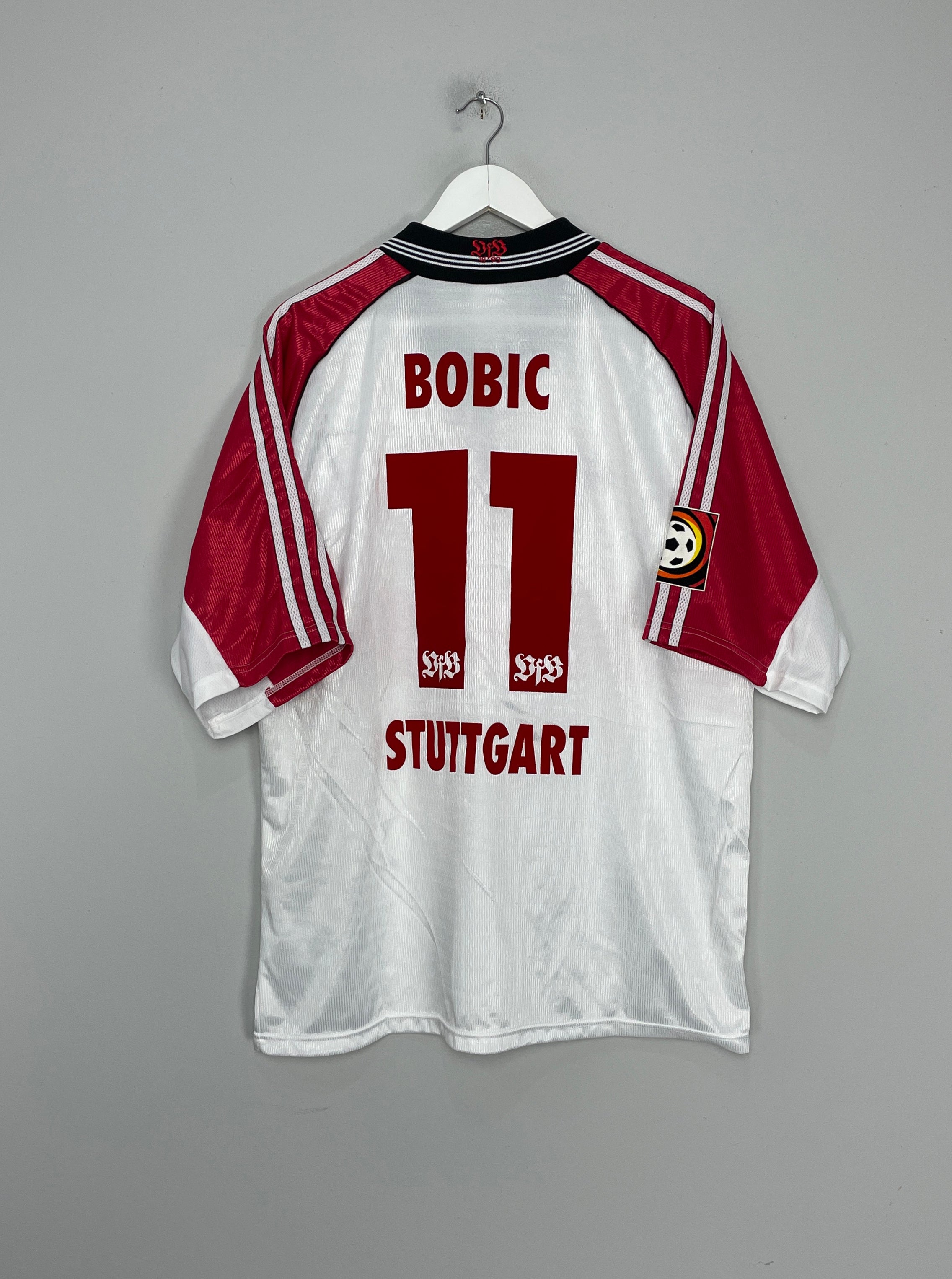 1998/99 STUTTGART BOBIC #11 *SIGNED* HOME SHIRT (XL) ADIDAS