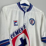 1999/00 CRUZ AZUL AWAY SHIRT (XL) FILA