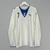 2006 ITALY DEL PIERO #7 L/S AWAY SHIRT (XL) PUMA