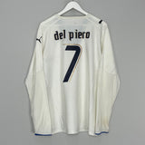 2006 ITALY DEL PIERO #7 L/S AWAY SHIRT (XL) PUMA