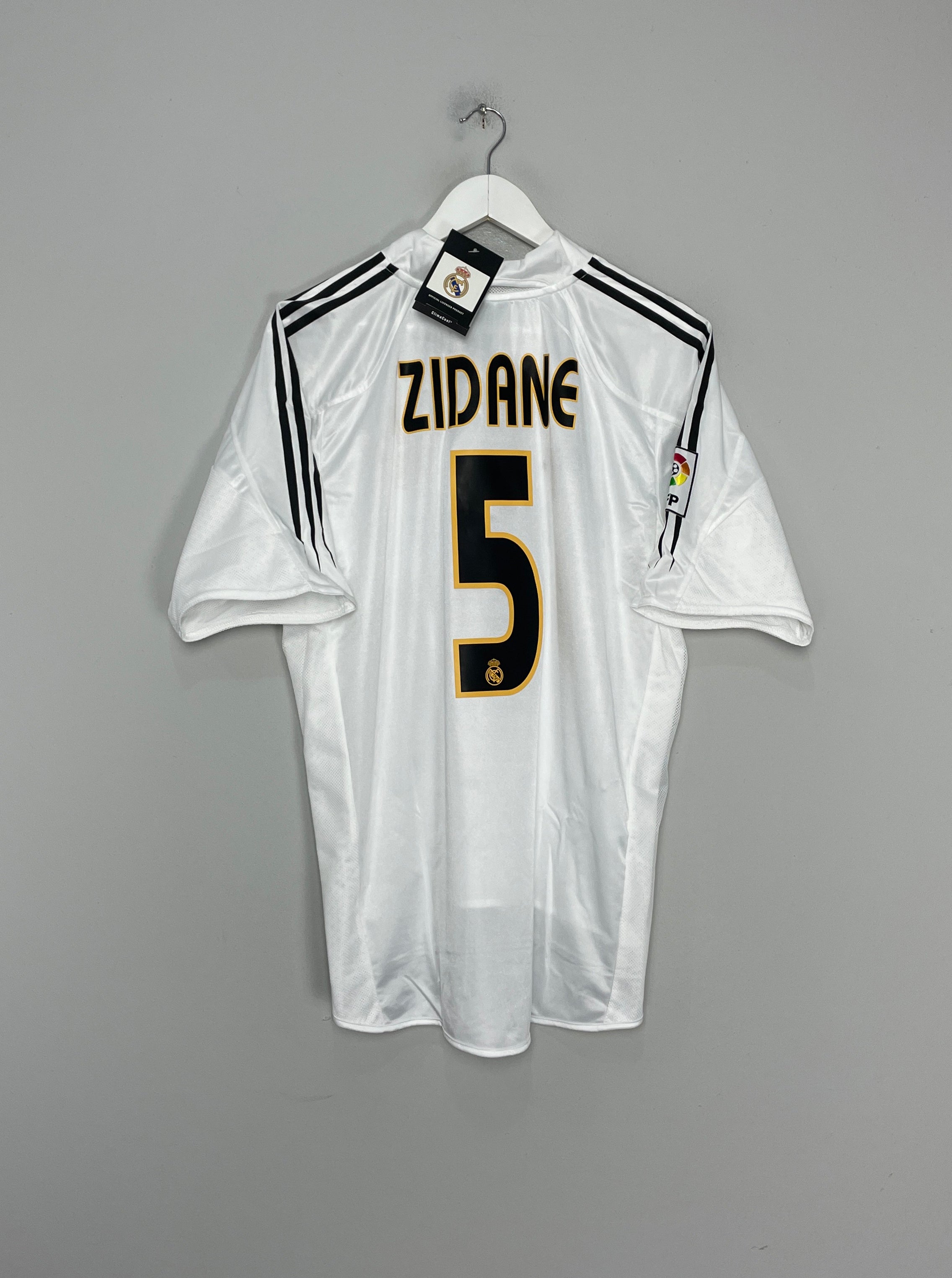 2003/04 REAL MADRID ZIDANE #5 *BNWT* HOME SHIRT (L) ADIDAS