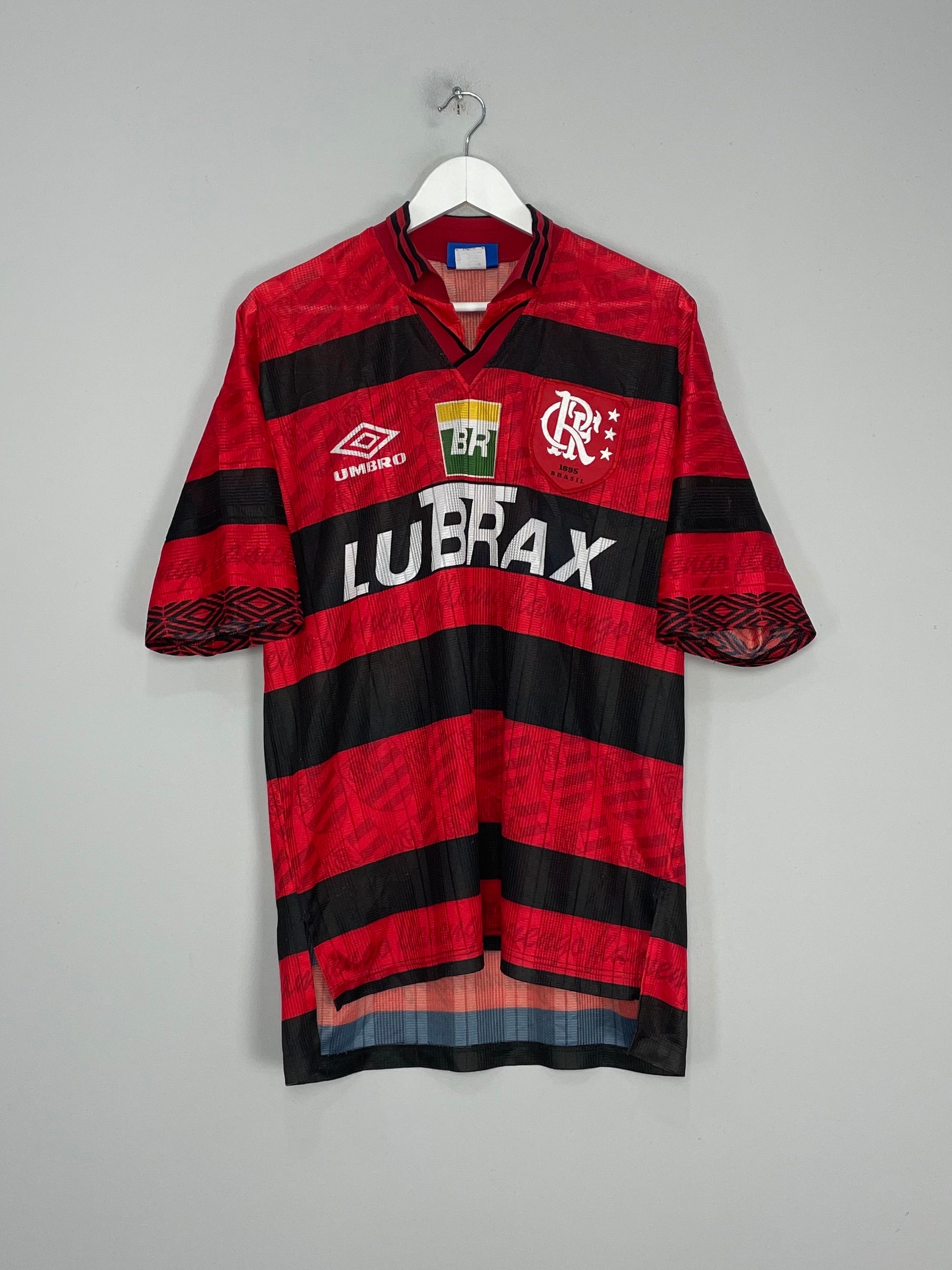 1995/96 FLAMENGO *CENTENARY* HOME SHIRT (XL) UMBRO