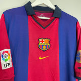 2000/01 BARCELONA XAVI #16 HOME SHIRT (XL) NIKE