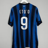 2010/11 INTER MILAN ETO'O #9 HOME SHIRT (XL) NIKE