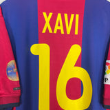 2000/01 BARCELONA XAVI #16 HOME SHIRT (XL) NIKE