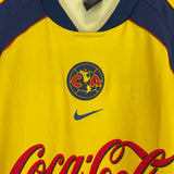 2001/02 CLUB AMERICA ZAMORANO #9 HOME SHIRT (M) NIKE