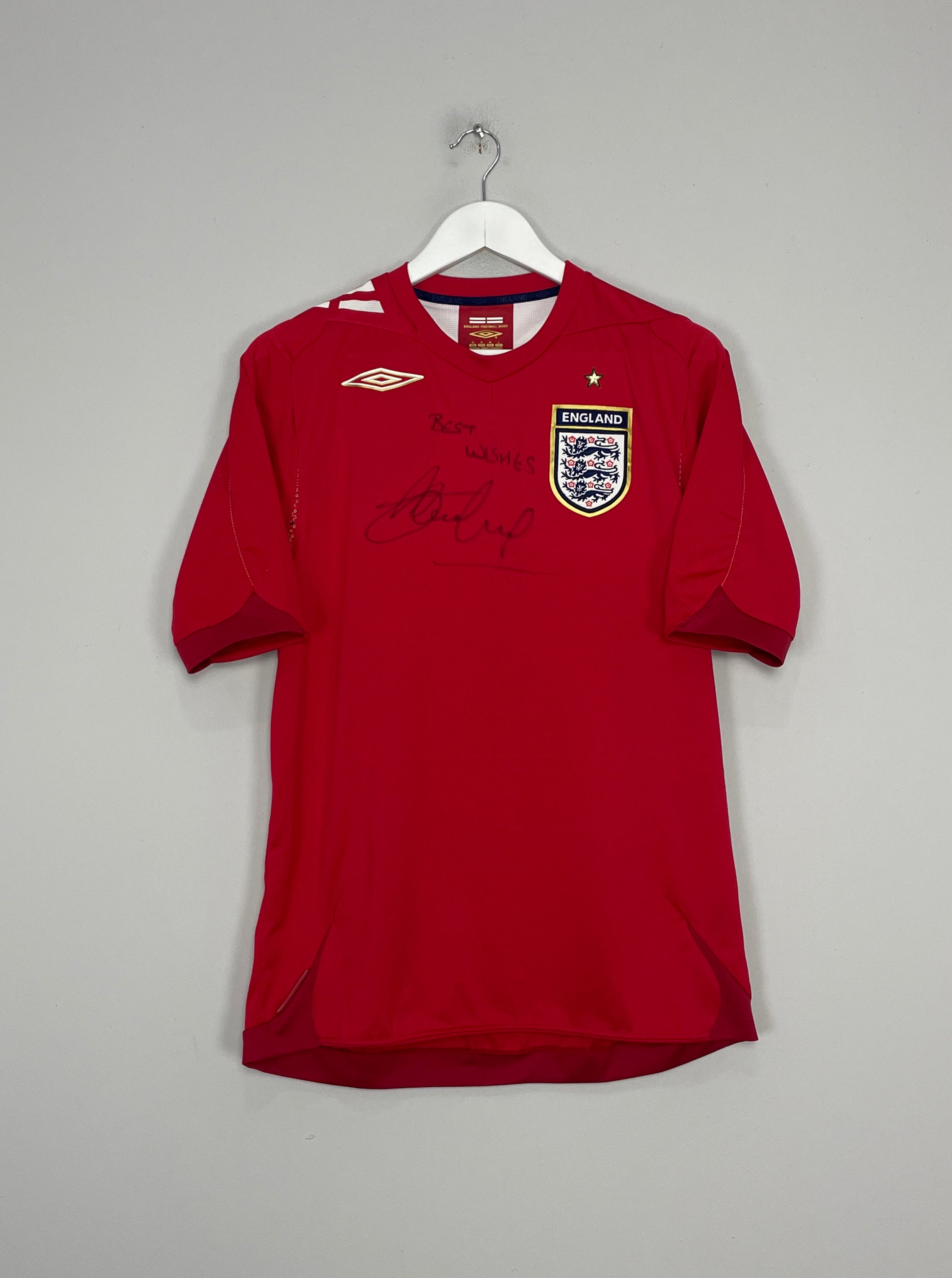 Image of the England signed shirt from the 2006/08 season