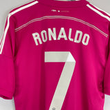 2014/15 REAL MADRID RONALDO #7 AWAY SHIRT (M) ADIDAS