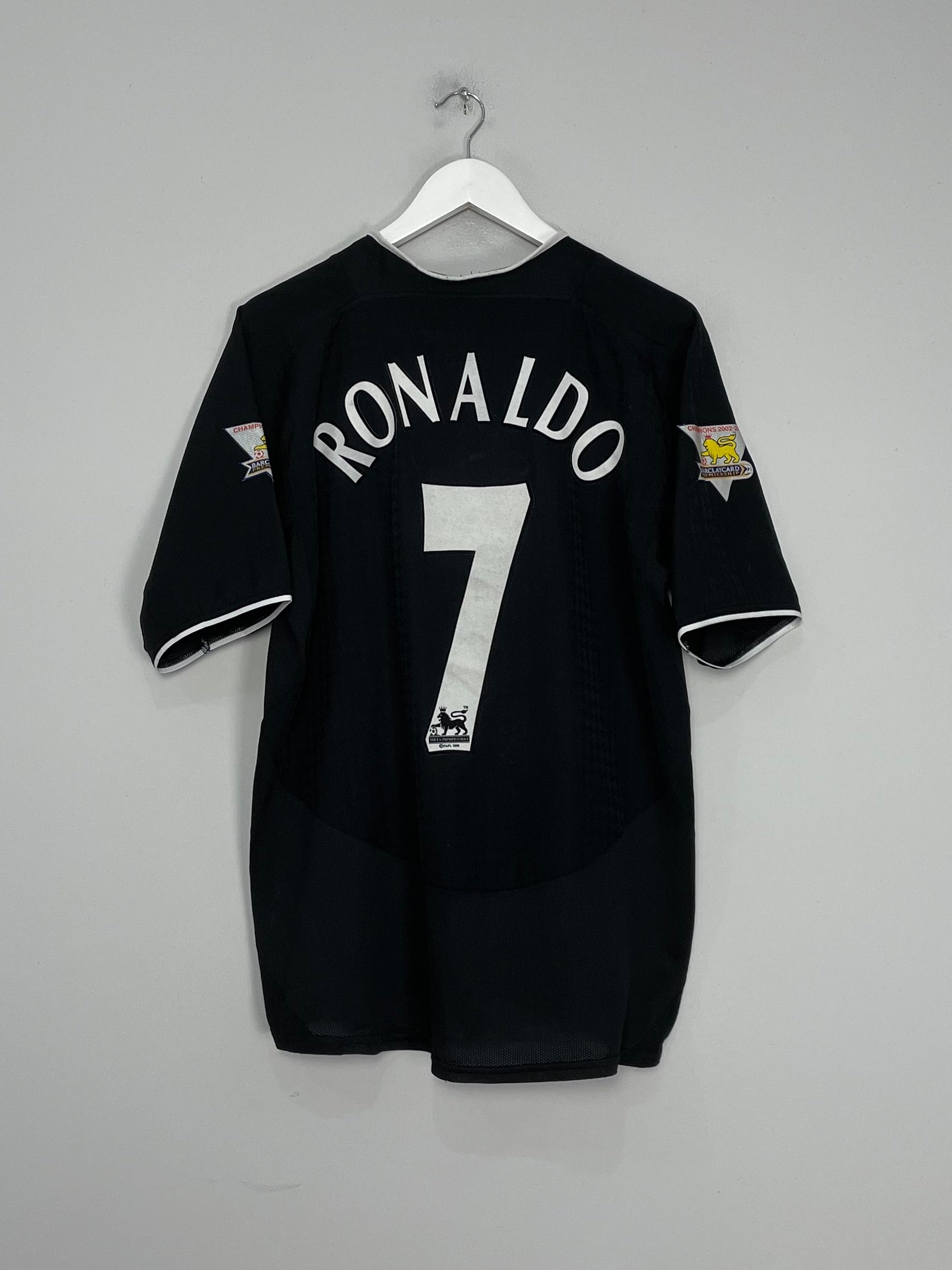 2003/05 MANCHESTER UNITED RONALDO #7 AWAY SHIRT (L) NIKE