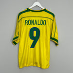 1998/00 BRAZIL RONALDO #9 HOME SHIRT (L) NIKE1998/00 BRAZIL RONALDO #9 HOME SHIRT (L) NIKE