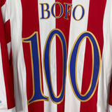 2005/06 CHIVAS GUADALAJARA BOFO #100 HOME SHIRT (M) REEBOK