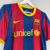 2010/11 BARCELONA INIESTA #8 HOME SHIRT (S) NIKE