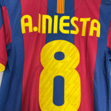 2010/11 BARCELONA INIESTA #8 HOME SHIRT (S) NIKE