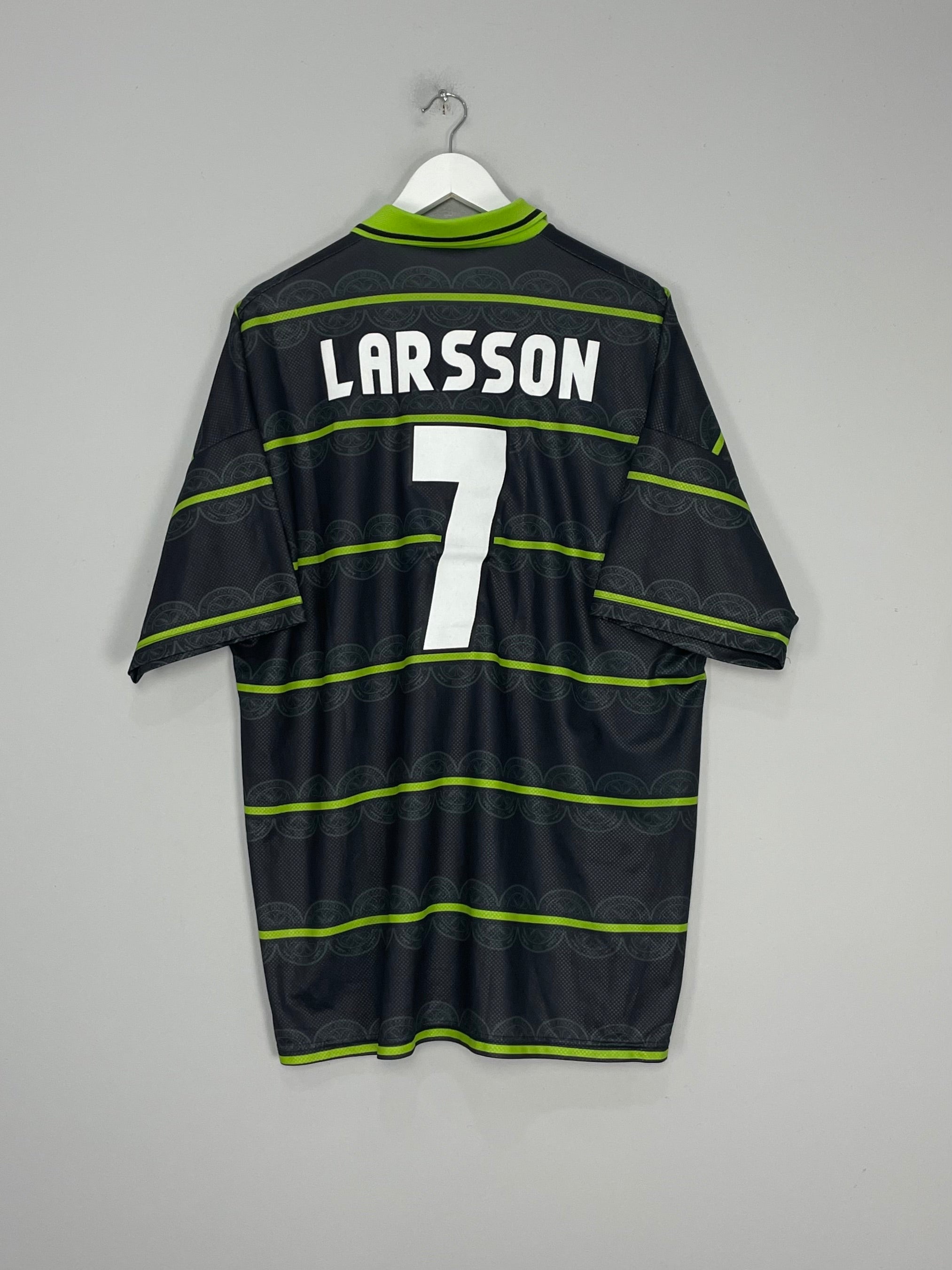 1999/00 CELTIC LARSSON AWAY SHIRT (XXL) UMBRO