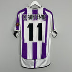 2001/02 REAL VALLADOLID BLANCO #11 HOME SHIRT (M) UMBRO