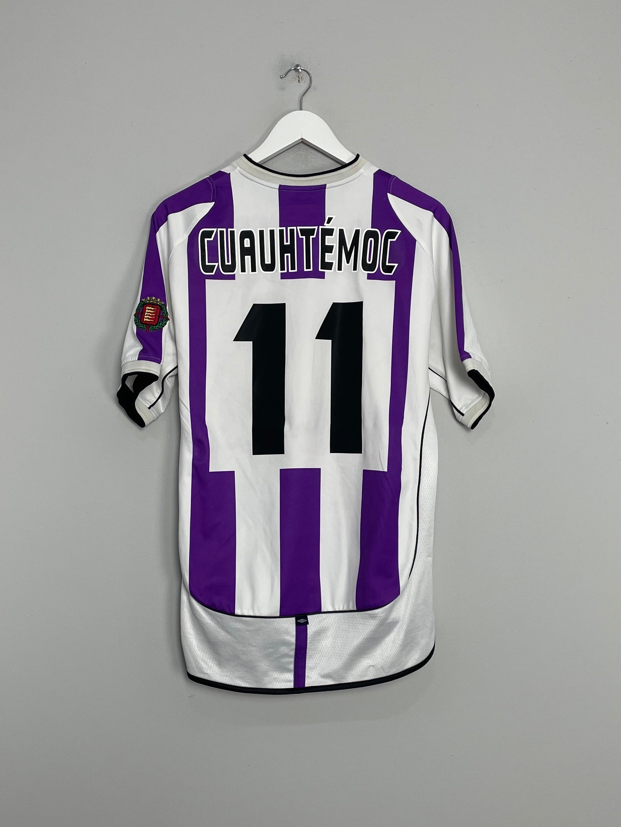 2001/02 REAL VALLADOLID BLANCO #11 HOME SHIRT (M) UMBRO