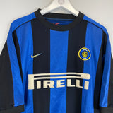 1999/00 INTER MILAN RONALDO #9 HOME SHIRT (XL) NIKE