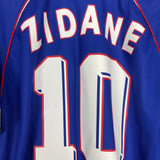 1998/00 FRANCE ZIDANE #10 HOME SHIRT (M) ADIDAS