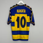 2001/02 PARMA NAKATA #10 HOME SHIRT (L) CHAMPION