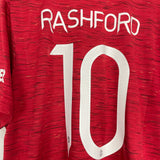 2020/21 MANCHESTER UNITED RASHFORD #10 HOME SHIRT (XL) ADIDAS