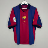 2000/02 BARCELONA XAVI #16 HOME SHIRT (L) NIKE