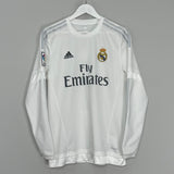 2015/16 REAL MADRID RONALDO #7 L/S HOME SHIRT (M) ADIDAS