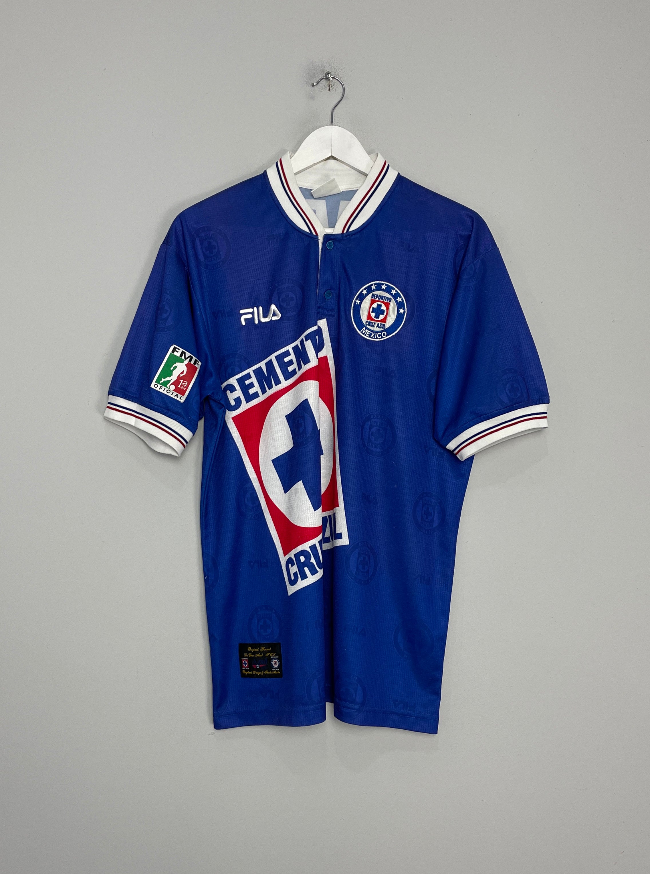 1998/99 CRUZ AZUL HOME SHIRT (M) FILA