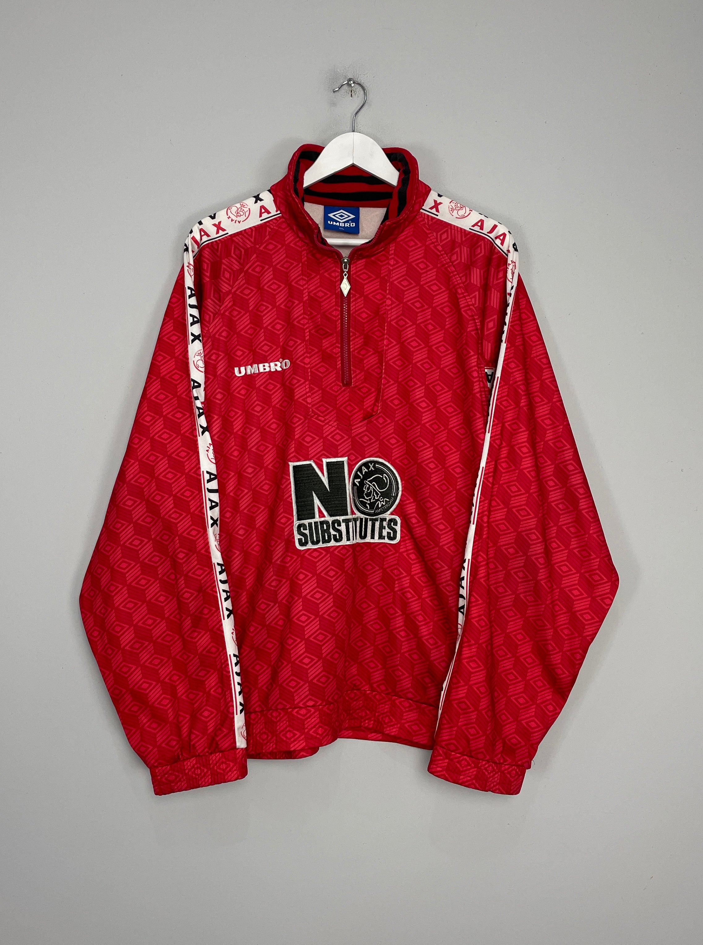 1994/95 AJAX 1/4 ZIP JACKET (XXL) UMBRO