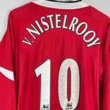 2004/06 MANCHESTER UNITED V.NISTELROOY #10 L/S HOME SHIRT (L) NIKE