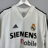 2003/05 REAL MADRID RONALDO #9 L/S HOME SHIRT (M) ADIDAS