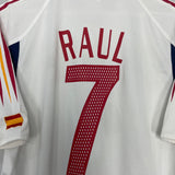 2004/05 SPAIN RAUL #7 AWAY SHIRT (L) ADIDAS