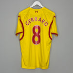 2014/15 LIVERPOOL GERRARD #8 AWAY SHIRT (M) WARRIOR