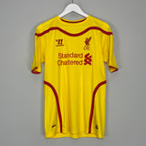 2014/15 LIVERPOOL GERRARD #8 AWAY SHIRT (M) WARRIOR